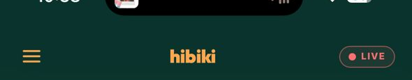 LIVE badge in header